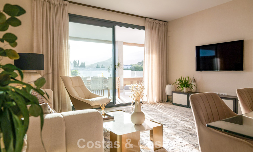 Nuevos apartamentos modernos en un resort boutique de 5 estrellas en venta en Marbella con impresionantes vistas al mar 802790