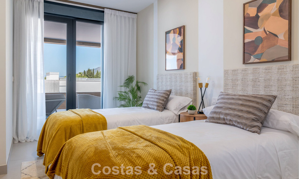 Nuevos apartamentos modernos en un resort boutique de 5 estrellas en venta en Marbella con impresionantes vistas al mar 802793