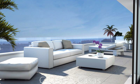 Atractivas y modernas villas de lujo en venta, con vistas al mar y al golf, Manilva, Costa del Sol 6294