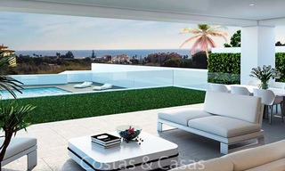 Atractivas y modernas villas de lujo en venta, con vistas al mar y al golf, Manilva, Costa del Sol 6299 