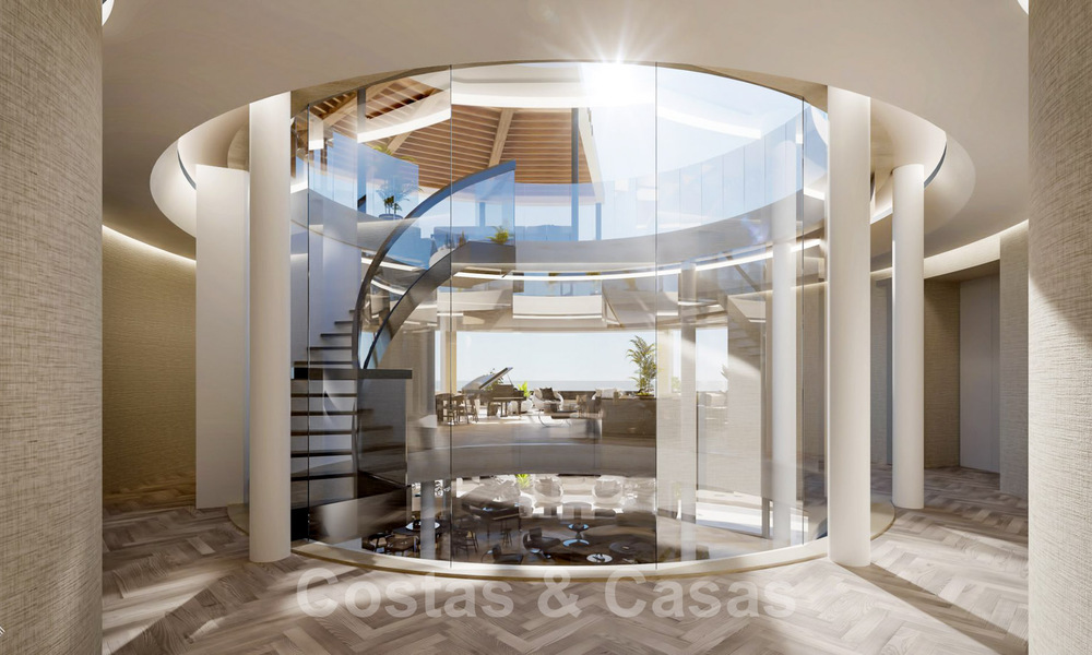 Nuevos, exquisitos y contemporáneos apartamentos de lujo en venta, con extraordinarias vistas al mar, al golf y a la montaña, Benahavis, Marbella 31079
