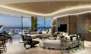 Nuevos, exquisitos y contemporáneos apartamentos de lujo en venta, con extraordinarias vistas al mar, al golf y a la montaña, Benahavis, Marbella 31083 