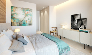 Nuevos, exquisitos y contemporáneos apartamentos de lujo en venta, con extraordinarias vistas al mar, al golf y a la montaña, Benahavis, Marbella 31093 