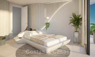 Nuevos, exquisitos y contemporáneos apartamentos de lujo en venta, con extraordinarias vistas al mar, al golf y a la montaña, Benahavis, Marbella 31101 