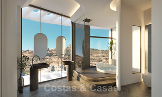 Nuevos, exquisitos y contemporáneos apartamentos de lujo en venta, con extraordinarias vistas al mar, al golf y a la montaña, Benahavis, Marbella 31102 