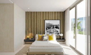Nuevos, exquisitos y contemporáneos apartamentos de lujo en venta, con extraordinarias vistas al mar, al golf y a la montaña, Benahavis, Marbella 37286 