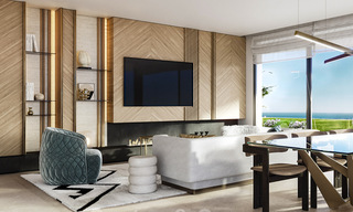 Nuevos, exquisitos y contemporáneos apartamentos de lujo en venta, con extraordinarias vistas al mar, al golf y a la montaña, Benahavis, Marbella 37289 