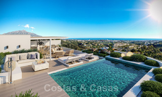 Nuevos, exquisitos y contemporáneos apartamentos de lujo en venta, con extraordinarias vistas al mar, al golf y a la montaña, Benahavis, Marbella 37298 
