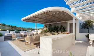 Nuevos, exquisitos y contemporáneos apartamentos de lujo en venta, con extraordinarias vistas al mar, al golf y a la montaña, Benahavis, Marbella 37299 