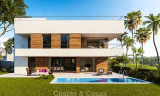 Villas de lujo modernas, ligeras y confortables en venta en un resort de golf de primera clase, New Golden Mile, Marbella. 6659 