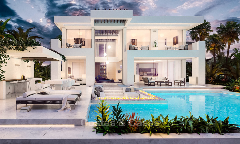 Elegante villa minimalista con vistas al mar en venta, Estepona, Costa del Sol 6526