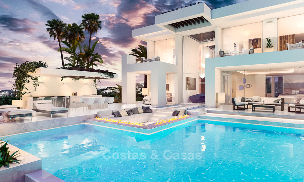 Elegante villa minimalista con vistas al mar en venta, Estepona, Costa del Sol 6528