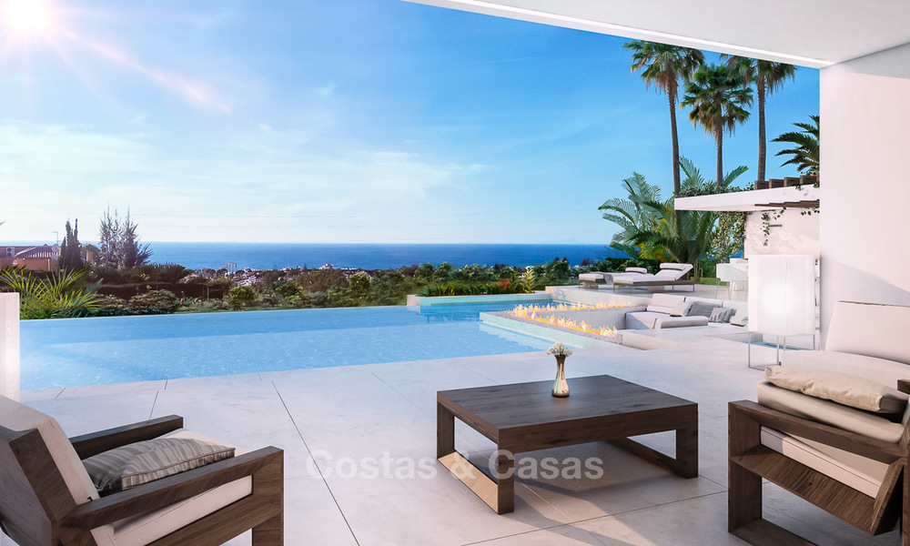 Elegante villa minimalista con vistas al mar en venta, Estepona, Costa del Sol 6530