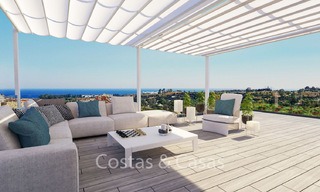 Modernos adosados de vanguardia con impresionantes vistas al mar en venta, New Golden Mile, Marbella - Estepona 6548 