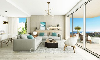Modernos adosados de vanguardia con impresionantes vistas al mar en venta, New Golden Mile, Marbella - Estepona 6554 