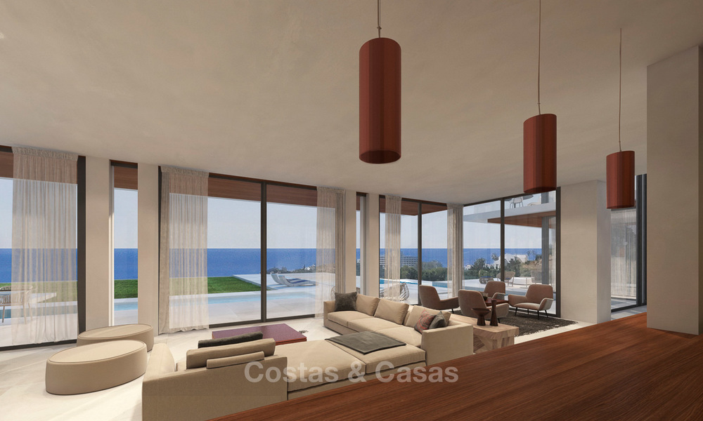 Impresionante villa de nueva construcción de estilo californiano a la venta, con magníficas vistas al mar, Benahavis - Marbella 6762