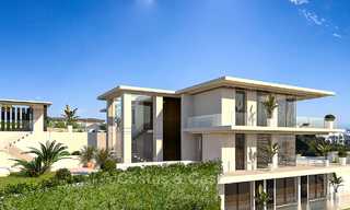 Impresionante villa de nueva construcción de estilo californiano a la venta, con magníficas vistas al mar, Benahavis - Marbella 6766 