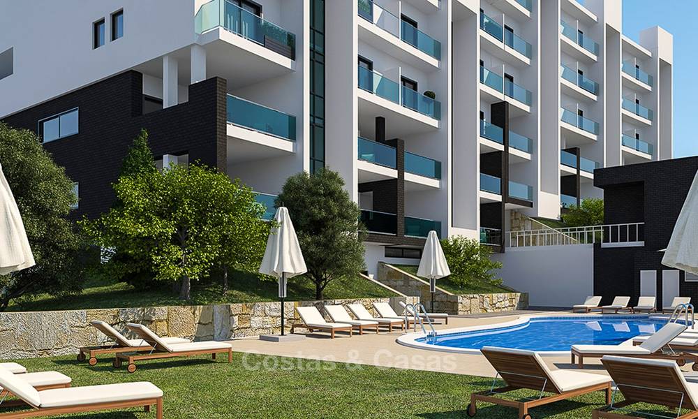 Atractivos apartamentos nuevos con vistas al mar y al golf en venta, a poca distancia de la playa, Manilva - Costa del Sol 7075