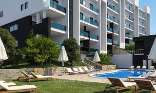 Atractivos apartamentos nuevos con vistas al mar y al golf en venta, a poca distancia de la playa, Manilva - Costa del Sol 7075 