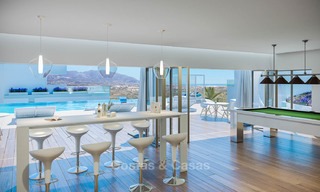 Apartamentos modernos a estrenar con vistas al mar en venta en un lujoso resort boutique de golf - La Cala, Mijas, Costa del Sol 7127 