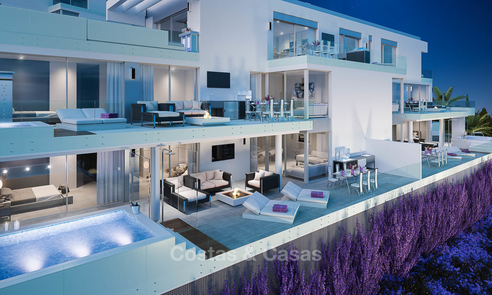 Apartamentos modernos a estrenar con vistas al mar en venta en un lujoso resort boutique de golf - La Cala, Mijas, Costa del Sol 7132