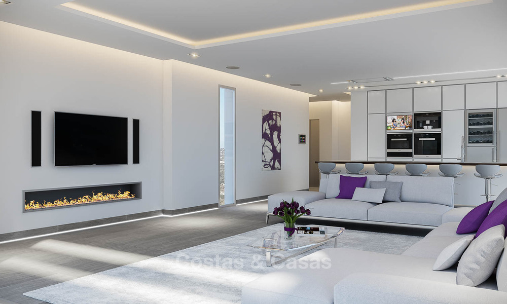 Apartamentos modernos a estrenar con vistas al mar en venta en un lujoso resort boutique de golf - La Cala, Mijas, Costa del Sol 7142