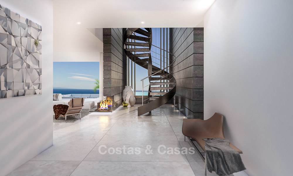Atractiva villa de lujo de nueva construcción con vistas panorámicas al mar en venta, Manilva, Costa del Sol 7300