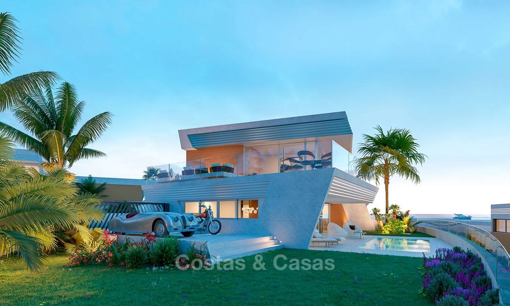 Impresionantes adosados de estilo contemporáneo con vistas al mar en una prestigiosa urbanización en venta, Mijas, Costa del Sol. 7623