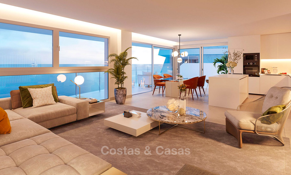 Impresionantes adosados de estilo contemporáneo con vistas al mar en una prestigiosa urbanización en venta, Mijas, Costa del Sol. 7628