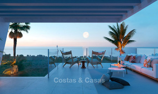 Impresionantes adosados de estilo contemporáneo con vistas al mar en una prestigiosa urbanización en venta, Mijas, Costa del Sol. 7631 