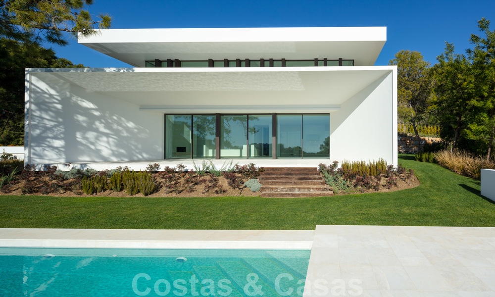 Nuevas villas de lujo contemporáneas con vistas al mar en venta, en una urbanización exclusiva en Benahavis - Marbella 21652