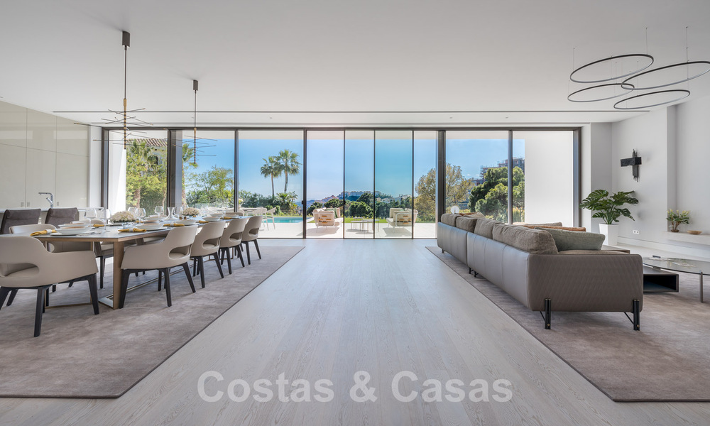 Nuevas villas de lujo contemporáneas con vistas al mar en venta, en una urbanización exclusiva en Benahavis - Marbella 37231