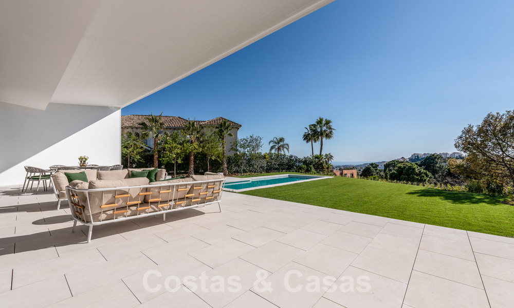 Nuevas villas de lujo contemporáneas con vistas al mar en venta, en una urbanización exclusiva en Benahavis - Marbella 37238