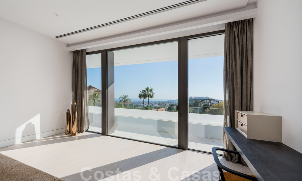 Nuevas villas de lujo contemporáneas con vistas al mar en venta, en una urbanización exclusiva en Benahavis - Marbella 37245