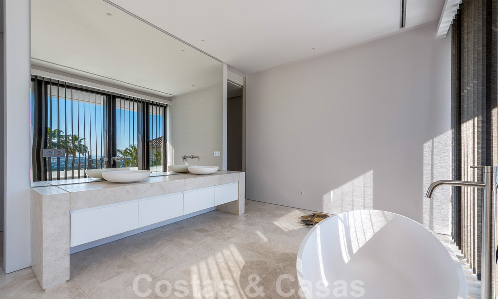 Nuevas villas de lujo contemporáneas con vistas al mar en venta, en una urbanización exclusiva en Benahavis - Marbella 37251