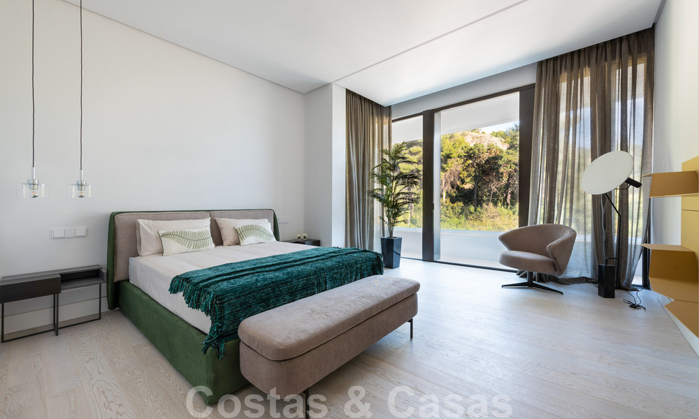 Nuevas villas de lujo contemporáneas con vistas al mar en venta, en una urbanización exclusiva en Benahavis - Marbella 37254