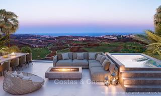 Nuevos y modernos apartamentos en primera línea de golf con vistas al mar en venta en un resort de lujo en La Cala, Mijas 7784 