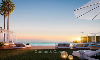 Nuevos y modernos apartamentos en primera línea de golf con vistas al mar en venta en un resort de lujo en La Cala, Mijas 8957 