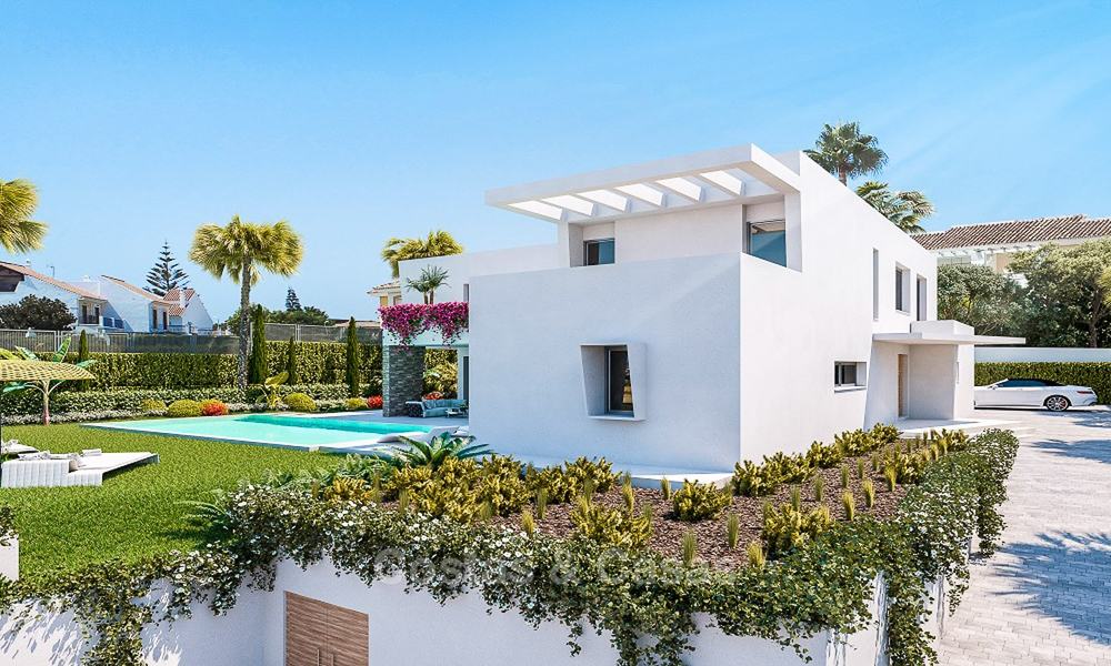 Ubicación ideal y precios atractivos de villas de lujo modernas en venta, Este-Estepona, Marbella 7897