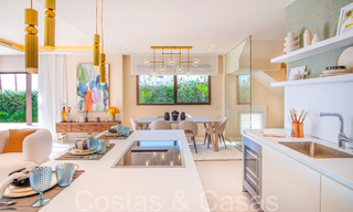Nueva villa de lujo en primera línea de playa en venta en un exclusivo complejo, New Golden Mile, Marbella 69862 