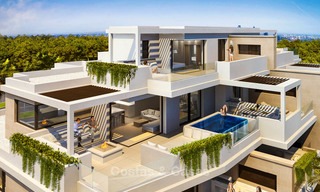 Nuevos apartamentos de lujo en primera línea de playa en venta en un exclusivo complejo, New Golden Mile, Marbella 7924 