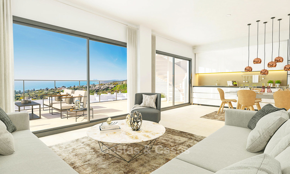 Elegantes apartamentos nuevos y modernos con vistas al mar en venta, Manilva, Costa del Sol 8138