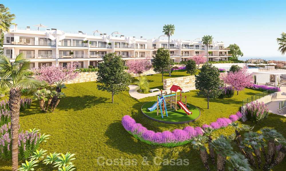 Elegantes apartamentos nuevos y modernos con vistas al mar en venta, Manilva, Costa del Sol 8140