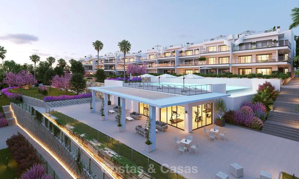 Elegantes apartamentos nuevos y modernos con vistas al mar en venta, Manilva, Costa del Sol 8141