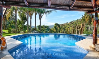 Amplia villa de estilo rústico en un entorno natural único a la venta, Casares, Costa del Sol 8131 