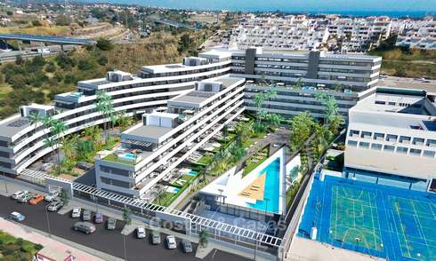 Apartamentos y áticos nuevos, de precios atractivos y modernos en venta, a poca distancia de la playa y de todas las comodidades, Estepona 8170