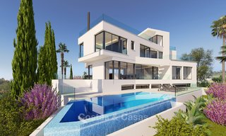 Exquisita villa de lujo contemporánea con magníficas vistas en venta, lista para ser habitada en Benahavis - Marbella 8316 