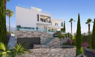 Exquisita villa de lujo contemporánea con magníficas vistas en venta, lista para ser habitada en Benahavis - Marbella 8322 