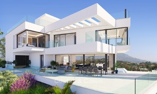 Exquisita villa de lujo contemporánea con magníficas vistas en venta, lista para ser habitada en Benahavis - Marbella 8323 