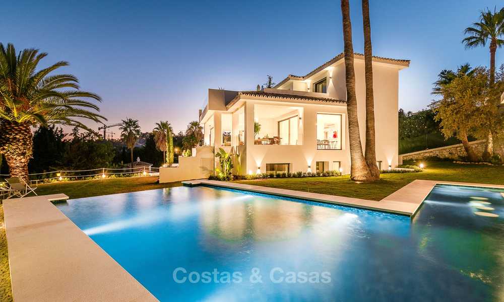 Lista para entrar a vivir! Villa de estilo andaluz completamente reformada en venta, Valle del Golf - Nueva Andalucía - Marbella 8405